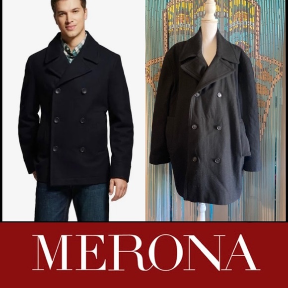 Merona Other - XXL MEN’SMERONA WOOL BLEND PEACOAT
